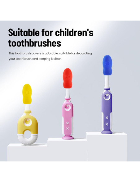 6 Fundas de Silicona para Cepillos de Dientes Lapfoon