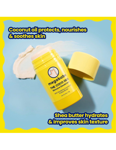 Desodorante Megababe The Coco Deo 73.9 g - Protección 72h