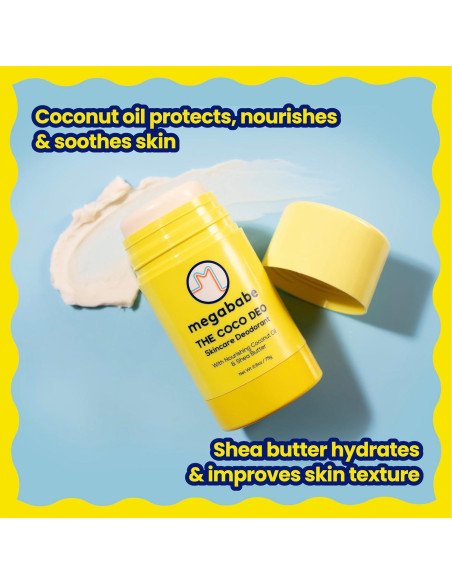 Desodorante Megababe The Coco Deo 73.9 g - Protección 72h