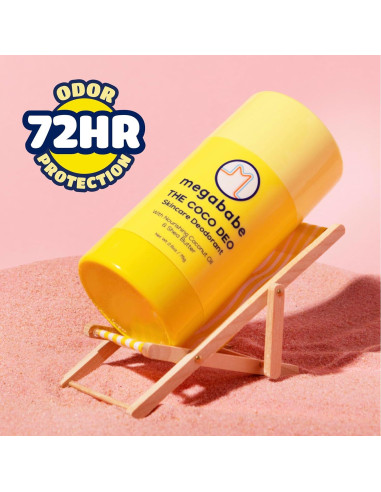 Desodorante Megababe The Coco Deo 73.9 g - Protección 72h