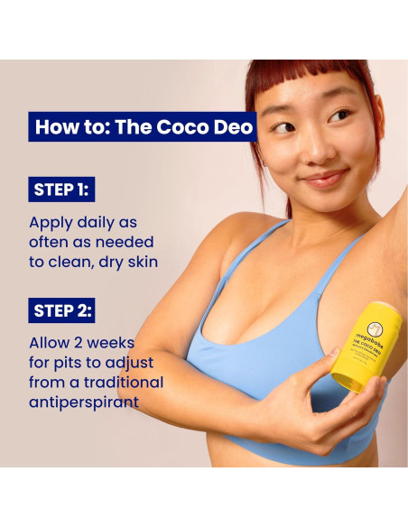 Desodorante Megababe The Coco Deo 73.9 g - Protección 72h