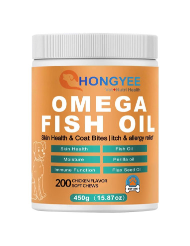 Golosinas Omega 3 para Perros y Gatos - Cuidado Piel y Pelaje