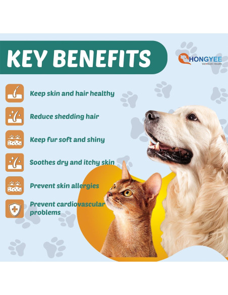 Golosinas Omega 3 para Perros y Gatos - Cuidado Piel y Pelaje