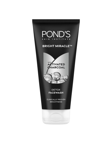 Limpiador Facial POND'S Milagro Brillante Detox 200g Carbón Activado