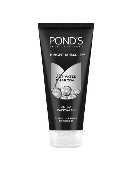 Limpiador Facial POND'S Milagro Brillante Detox 200g Carbón Activado