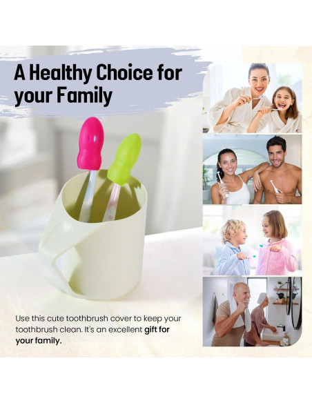 6 Fundas de Silicona para Cepillos de Dientes Lapfoon