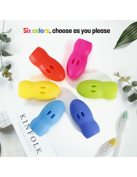 6 Fundas de Silicona para Cepillos de Dientes Lapfoon