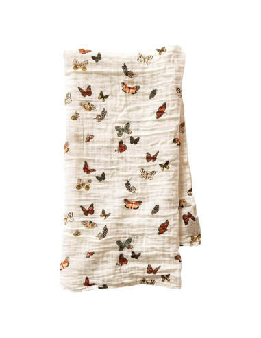 Muselina para Bebés Clementine Kids 120x120 cm Mariposas