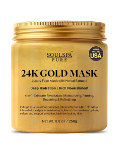 Mascarilla Facial de Oro 24K Soulspa Pure - Hidratante y Reafirmante 248g