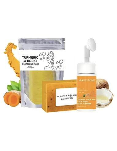 Juego de Cuidado Facial de Cúrcuma GALHJCZ - 3 Piezas