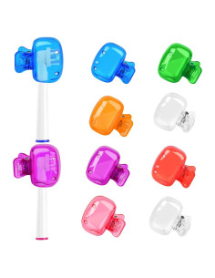 Paquete de 8 tapas para cepillos de dientes PKRFCJ - Colores variados