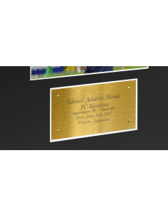 Fotografía Firmada Lionel Messi PSG Enmarcada 55x30cm 2