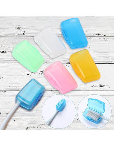 5 Fundas de Cepillo de Dientes Viaje MOZEAT LENS Colorido