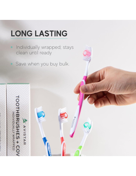 Paquete de 104 Cepillos de Dientes Desechables Avistar