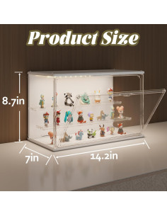 Estuche de exhibición LED Verssure DC001 Acrílico Blanco 22.1 cm 2