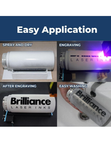 Spray Marcador Láser Brilliance 354 ml Negro BLI101