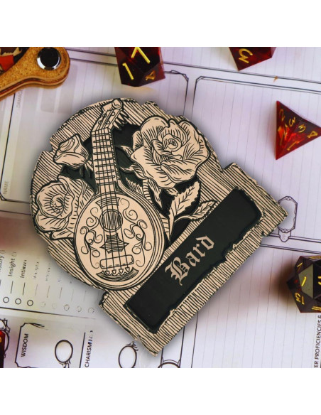 Bandeja de Dados Bardo Rhenuzu 15x13 cm - Posavasos de Madera