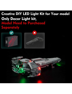 Kit de Luz LED LocoLee para LEGO Infiltrador Sith 75383 2