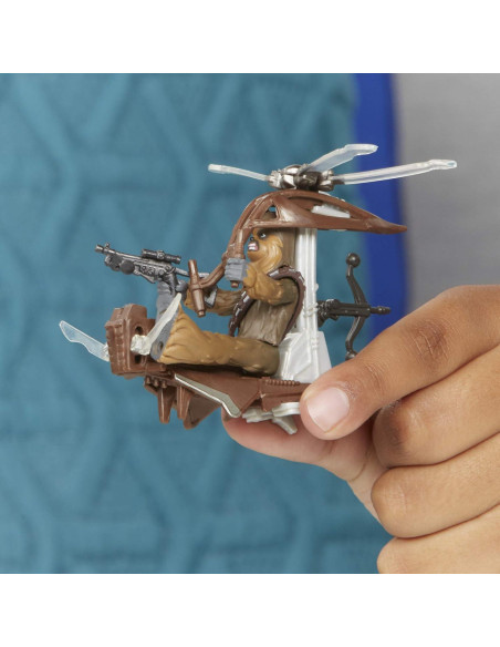 Figura y Vehículo Chewbacca Star Wars Mission Fleet 2.5"