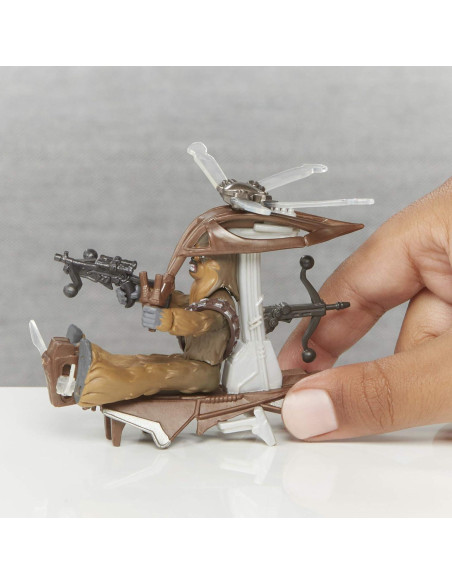 Figura y Vehículo Chewbacca Star Wars Mission Fleet 2.5"