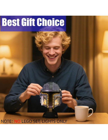 Kit de Luz LED Flashebrick para Casco Lego Mandalorian 75328