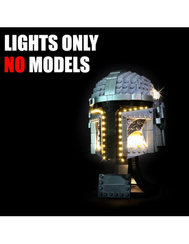 Kit de Luz LED Flashebrick para Casco Lego Mandalorian 75328