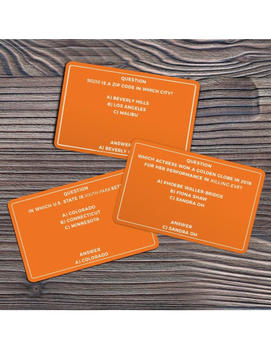 Trivia de Conocimiento de TV Regalo República 100 Preguntas