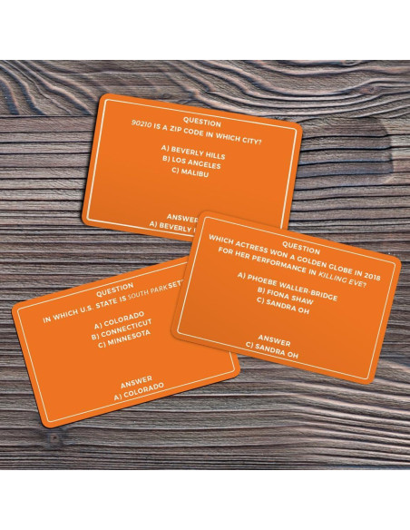 Trivia de Conocimiento de TV Regalo República 100 Preguntas