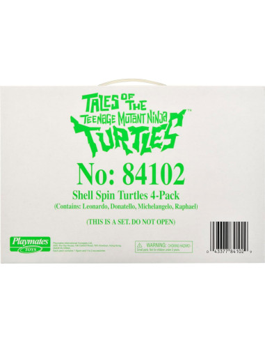 Paquete 4 Figuras Tortugas Ninja Shell Spin Playmates Toys