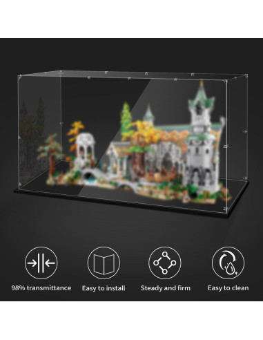 Caja de Exhibición LILIKAKA para Lego 10316 Rivendel 80x40x42cm