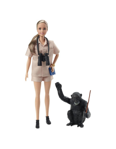 Muñeca Barbie Mujeres Inspiradoras Jane Goodall - 0.51 kg