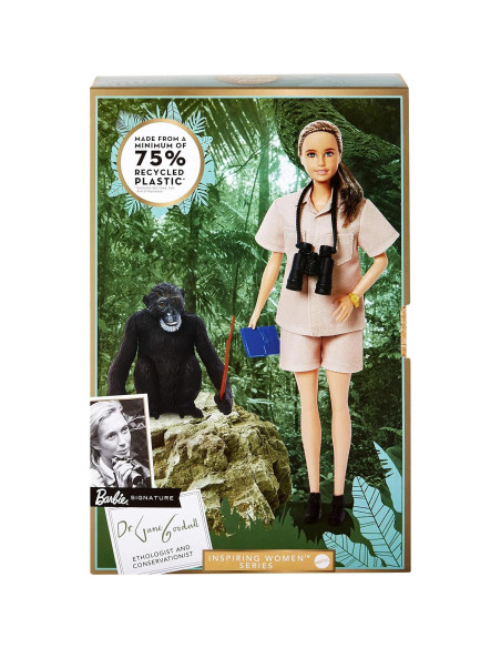 Muñeca Barbie Mujeres Inspiradoras Jane Goodall - 0.51 kg