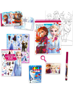 Conjunto de Actividades Disney Frozen - Libros, Stickers y Juegos 2