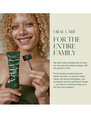 Cabezal Protector de Cepillo de Dientes Plus Ultra - Bambú Ecológico