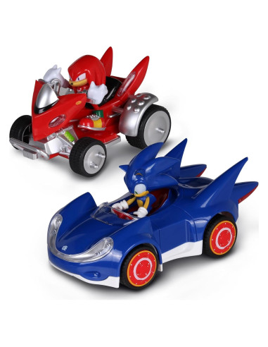NKOK Sonic The Hedgehog 2-Pack: Sonic y Knuckles Pullback