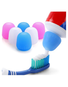 Paquete de 6 tapas de silicona Tnvee para pasta de dientes