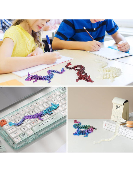 Juguete Antiestrés Dragón Articulado SHUWND 5 Piezas