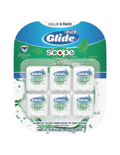 Hilo Dental Oral-B Glide Sabor Scope 40m - Paquete de 6