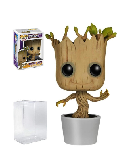 Figura Funko Pop Groot Bailarín Marvel 9.53 cm con Caja Protectora