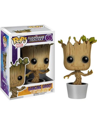 Figura Funko Pop Groot Bailarín Marvel 9.53 cm con Caja Protectora