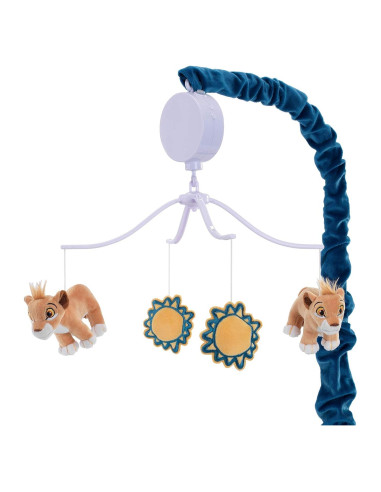 Móvil Musical para Cuna Lambs & Ivy Rey León Aventura Azul