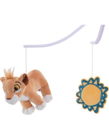 Móvil Musical para Cuna Lambs & Ivy Rey León Aventura Azul