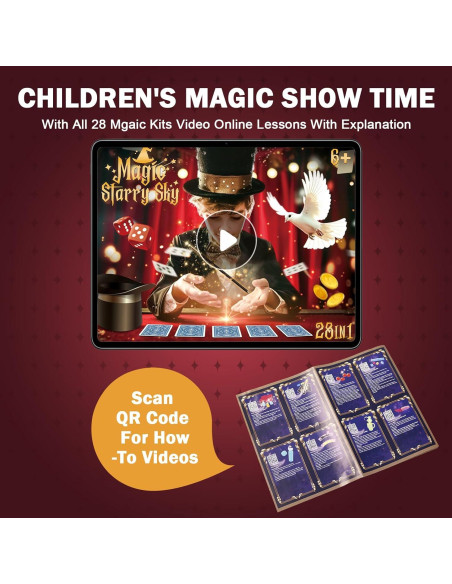Kit de Magia 28 en 1 TENTAM para Niños 6+ con Instrucciones
