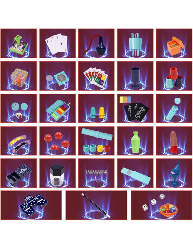 Kit de Magia 28 en 1 TENTAM para Niños 6+ con Instrucciones