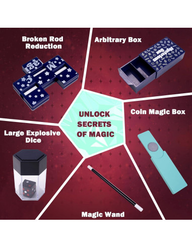 Kit de Magia 28 en 1 TENTAM para Niños 6+ con Instrucciones