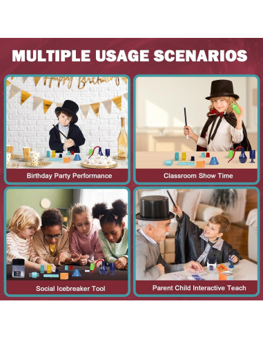 Kit de Magia 28 en 1 TENTAM para Niños 6+ con Instrucciones