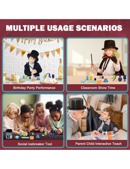 Kit de Magia 28 en 1 TENTAM para Niños 6+ con Instrucciones