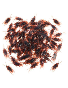 Bichos Falsos NUOBESTY 150pcs Cucarachas de PVC Realistas