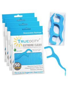 Cepillos Interdentales Trueocity con Hilo Dental - Paquete 4
