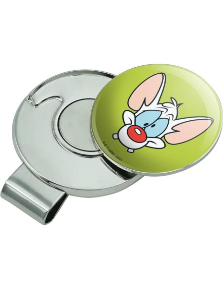 Clip de Sombrero de Golf con Marcador Magnético Pinky y Cerebro